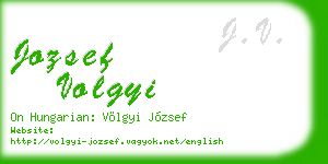 jozsef volgyi business card